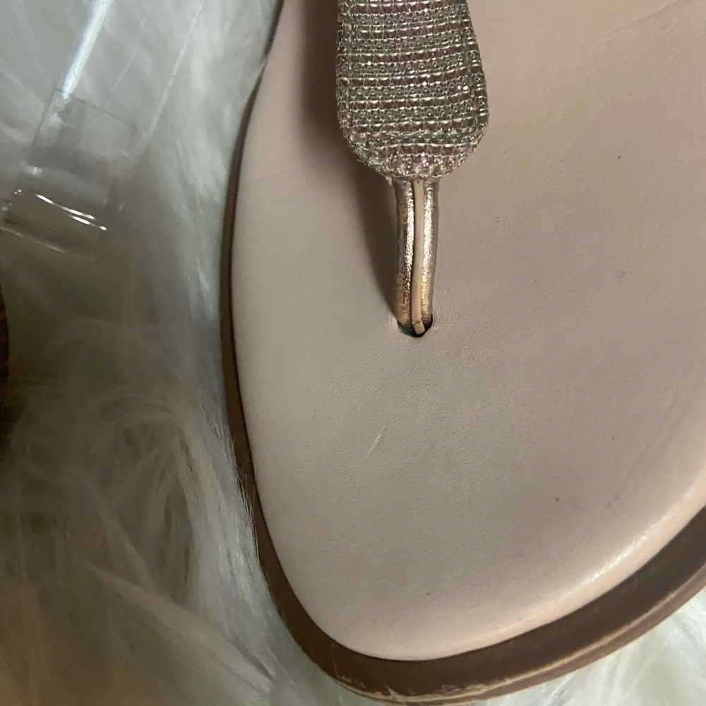 Michael Kors Gold Sparkle Sandals